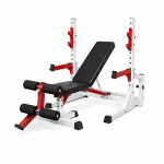 Multifunctional Weight Bench with Barbell