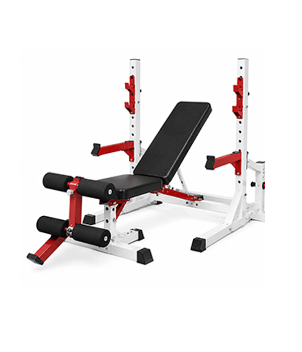 Multifunctional Weight Bench with Barbell